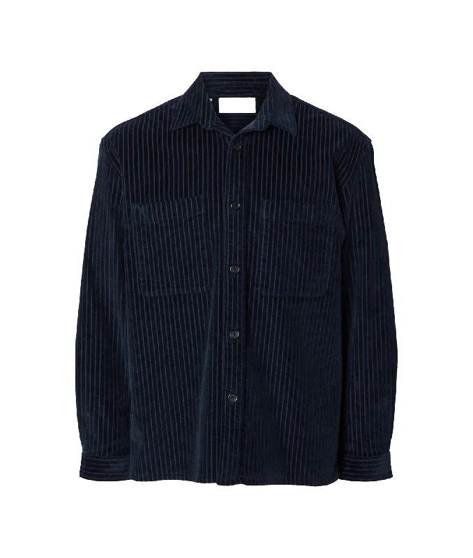 Corduroy Overshirt - Navy