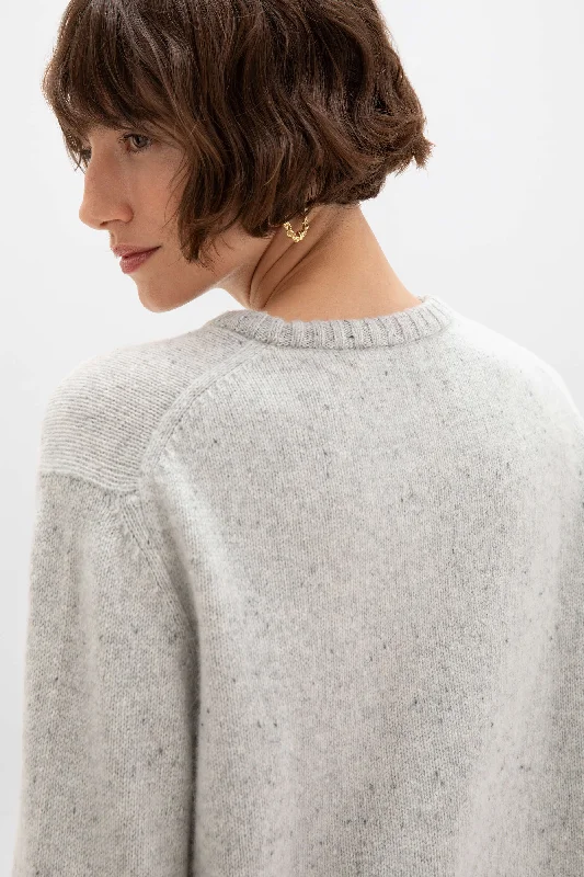 CroptopcollarCropped Donegal Cashmere Jumper