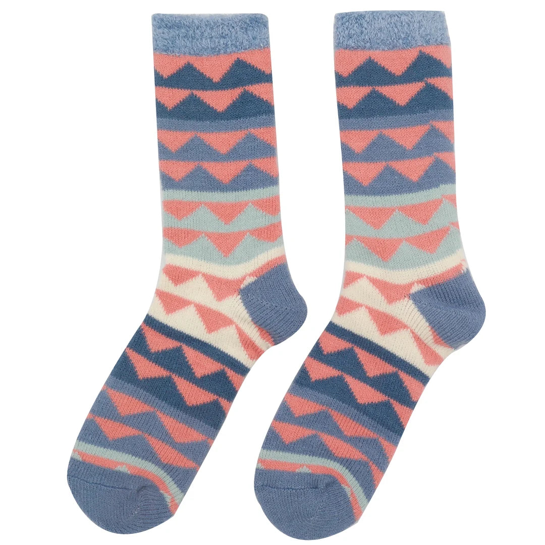 Fluffy Triangles Socks - Multi