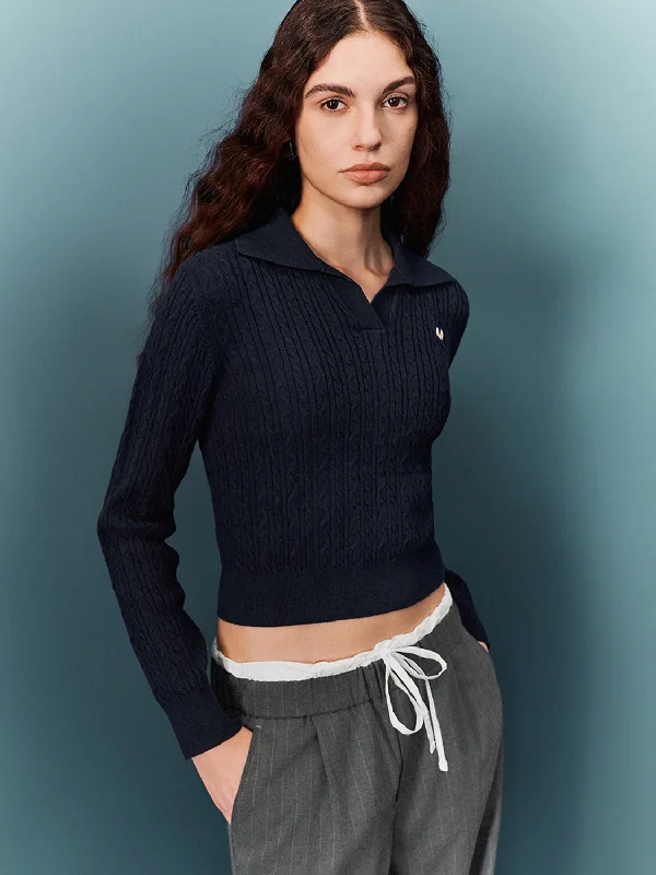 CroptopoutfitCropped Knitted T-Shirts