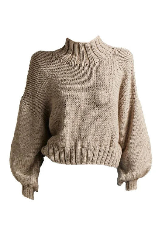 CroptopvrEVIE CROPPED TURTLENECK SWEATER